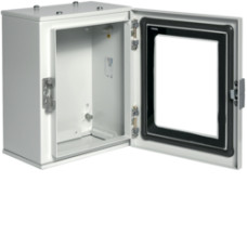 Металевий боксс Hager FL152A Orion Plus IP65 прозорі двері 300x250x160мм
