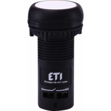 Моноблочна втоплена кнопка ETI 004771455 ECF-10-W (1NO біла)