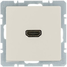 HDMI розетка Berker Q.x 3315436082 підключення ззаду (білий)