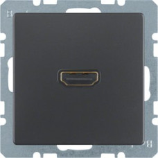 HDMI розетка Berker Q.x 3315436086 підключення ззаду (антрацит)