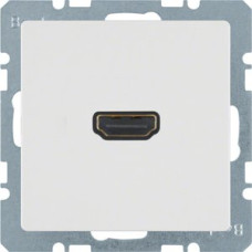 HDMI розетка Berker Q.x 3315436089 підключення ззаду (полярна білизна)