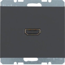HDMI розетка Berker K.1 3315437006 з заднім підключенням (антрацит)