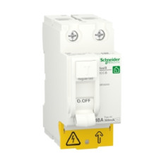  Диференційний вимикач навантаження ПЗВ (пристрій захистного відключення) Schneider Electric RESI9 40A, 300 мA, 2P, тип АС (R9R54240)