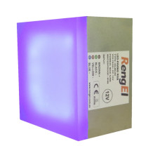 LED бруківка 90х90х60 мм.,  RGB (різнокольорова) (RE90906035RGB)